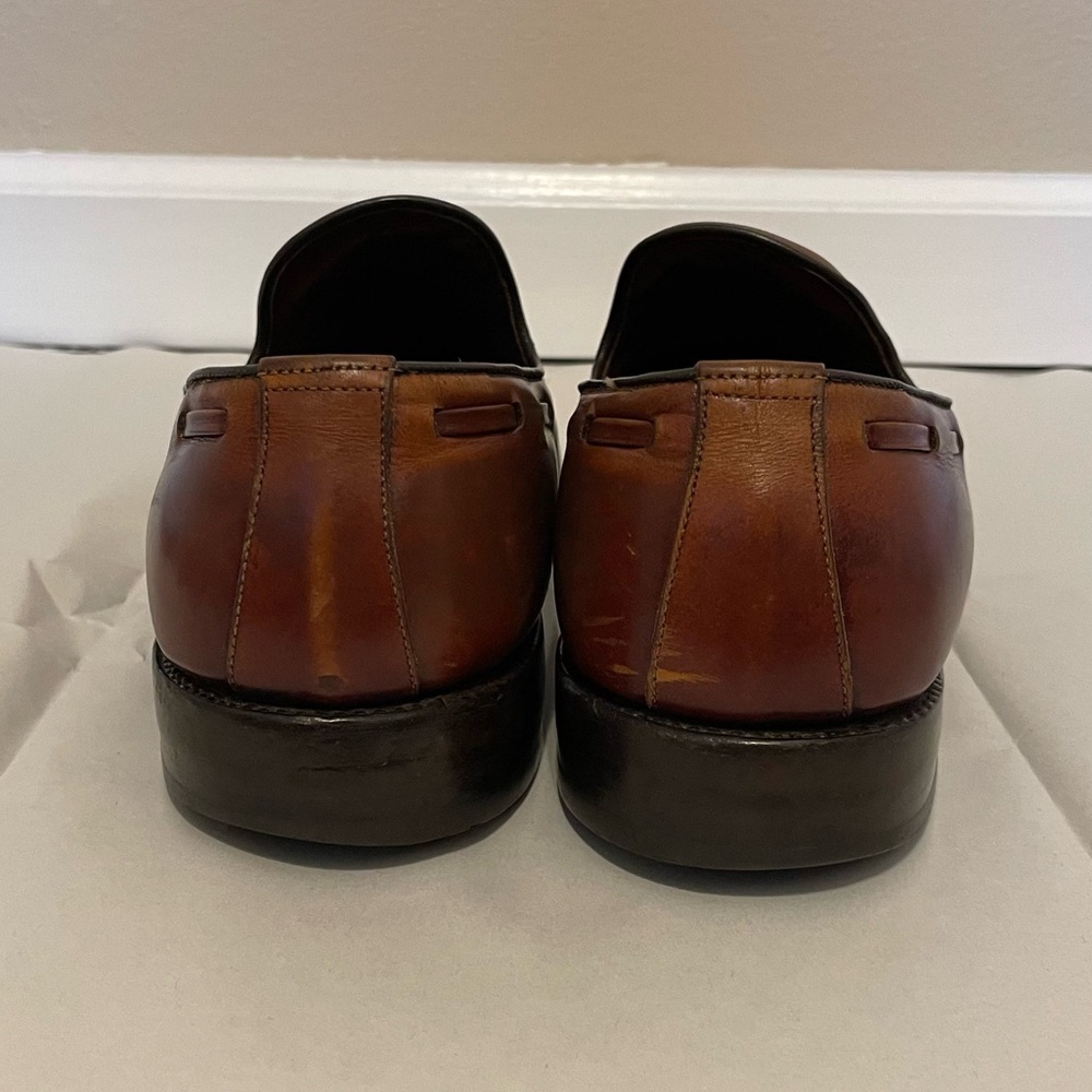 Allen Edmonds Men’s Brown Leather Loafers Dress Shoes Size 9.5C 82374 Preppy - Picture 4 of 10